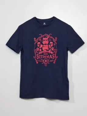 T-shirt 'Star Wars' 'noël' - Marine