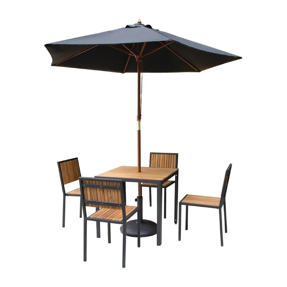 Table acier & acacia