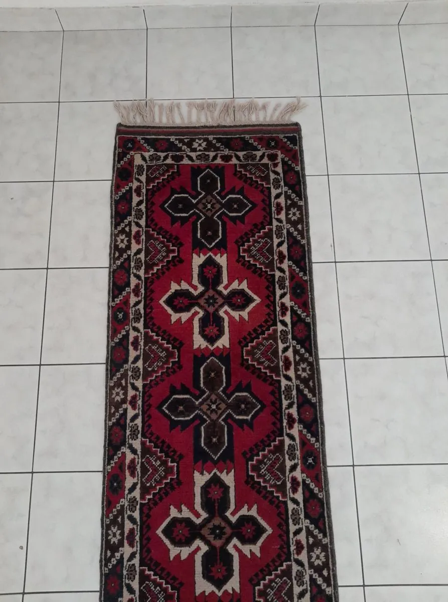 Tapis de Galerie Dosemealti fait main 287x70cm 