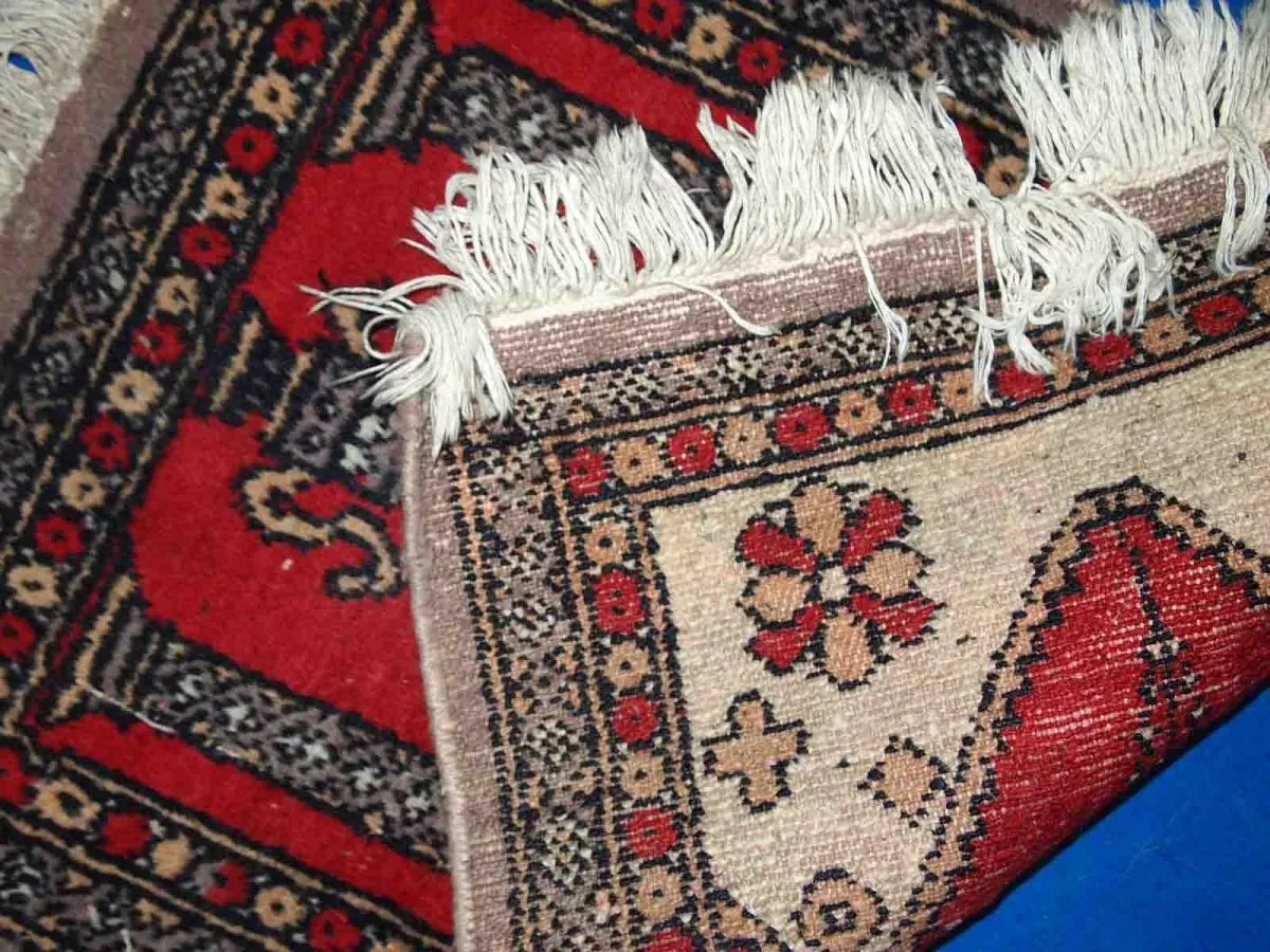Tapis vintage Pakistanais Lahore fait main, 1C764