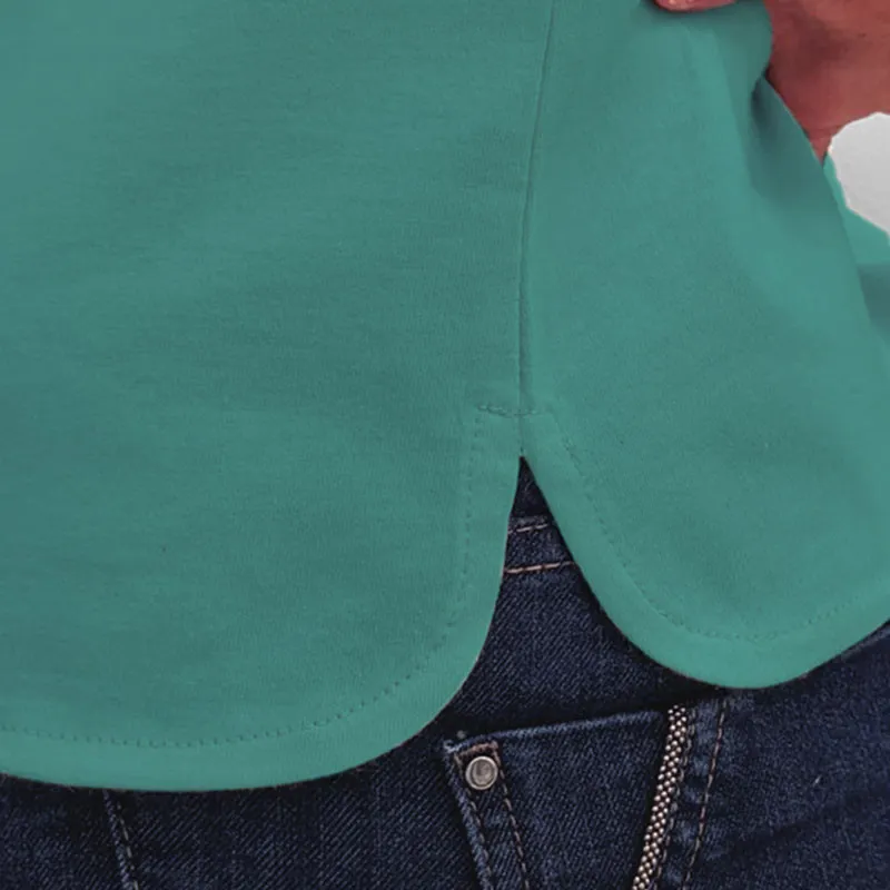 Tee-shirt Calinea femme manches courtes turquoise - Rue du Colibri
