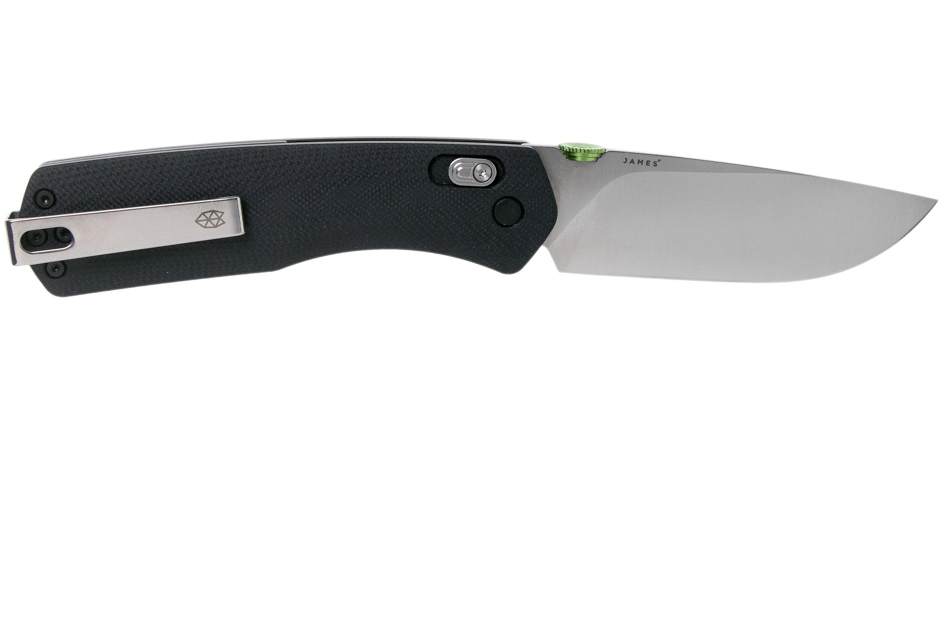 The James Brand The Carter XL, Black G10, Stainless couteau de poche JAKN116115-00