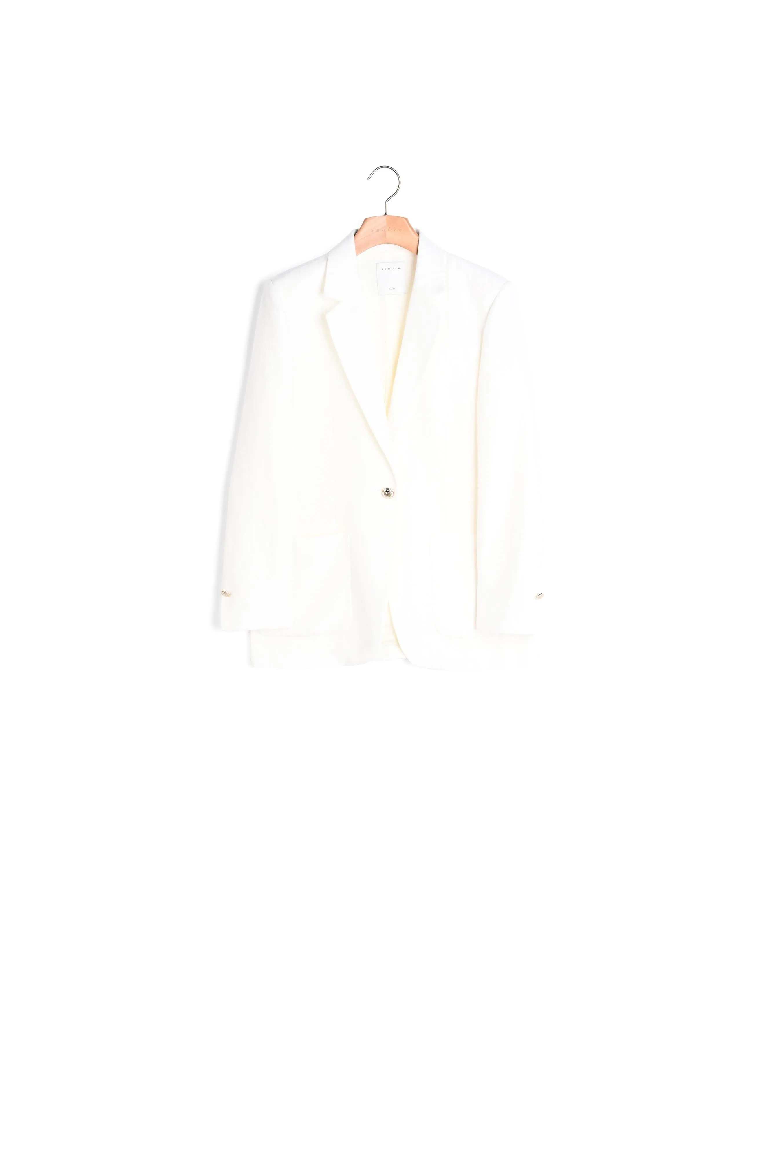 Veste tailleur en lin mélangé